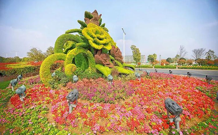 <b>源头绿雕厂家 | 品质交期双保障的合作伙伴 - 花不同园艺</b> 实景图案例