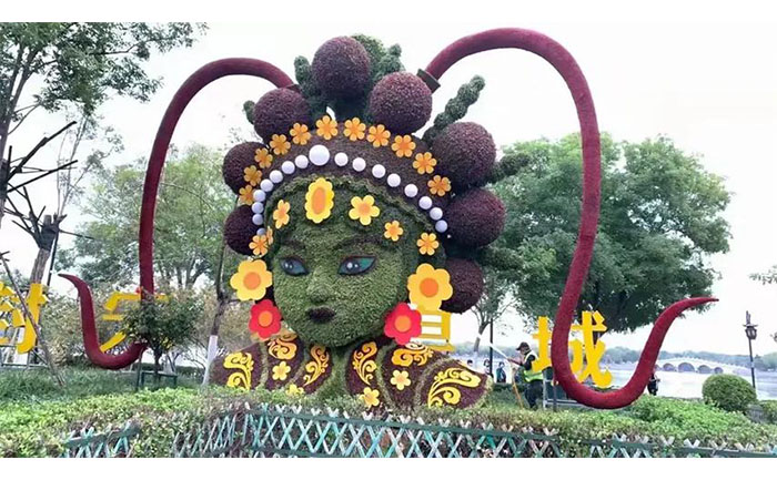红草绿草黄草组合造景实景与设计手稿对比图